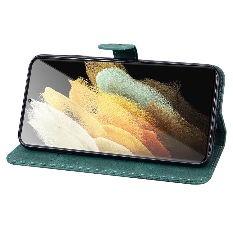For Samsung Galaxy S26 Ultra 5G Retro Skin Feel Butterflies Embossing Horizontal Flip Leather Phone Case