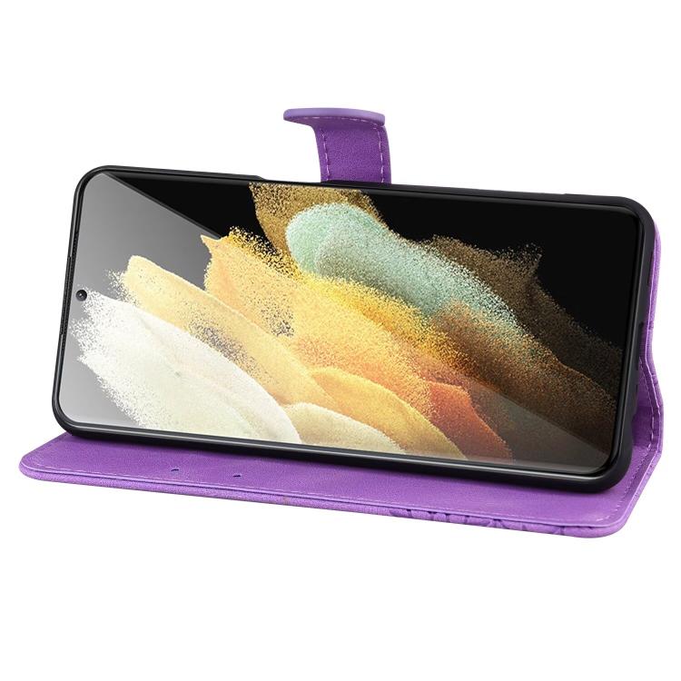 For Samsung Galaxy S26 Ultra 5G Retro Skin Feel Butterflies Embossing Horizontal Flip Leather Phone Case