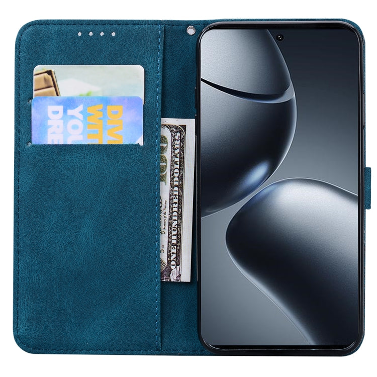 For Xiaomi 14T Retro Skin Feel Butterflies Embossing Horizontal Flip Leather Phone Case
