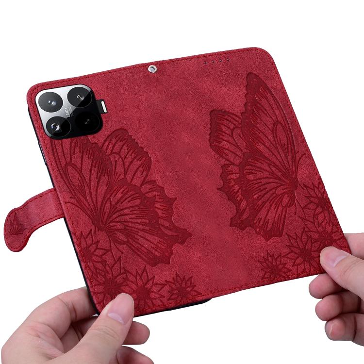 For Xiaomi 15T Pro 5G Retro Skin Feel Butterflies Embossing Horizontal Flip Leather Phone Case