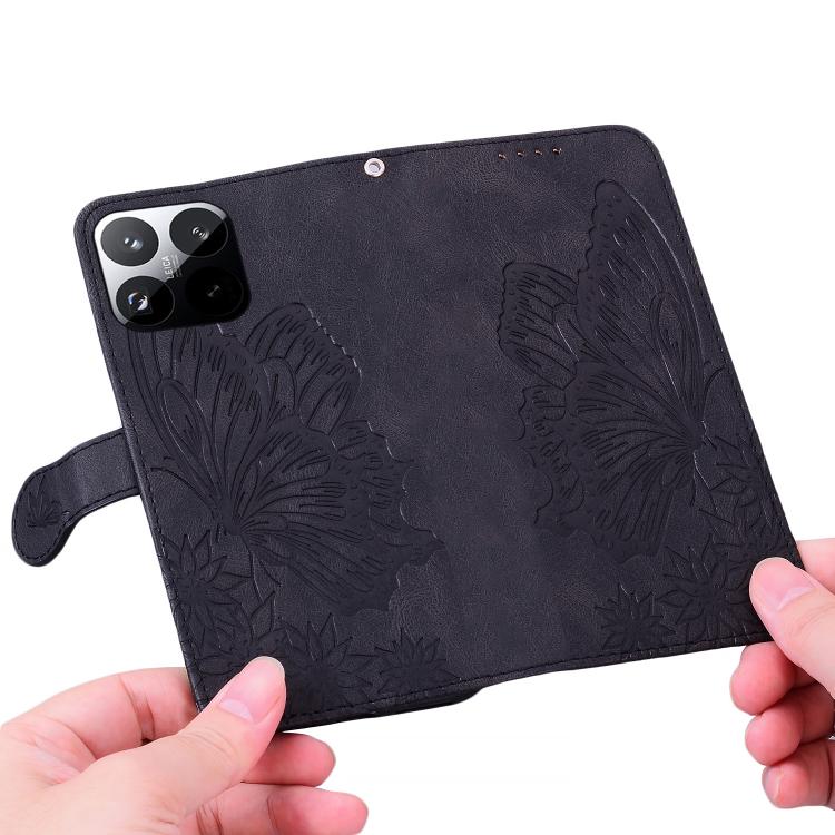 For Xiaomi 15T 5G Retro Skin Feel Butterflies Embossing Horizontal Flip Leather Phone Case