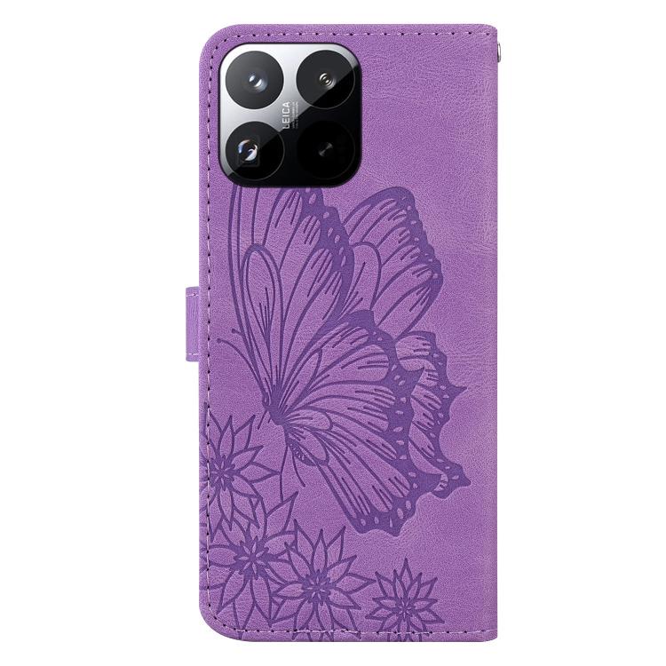 For Xiaomi 15T 5G Retro Skin Feel Butterflies Embossing Horizontal Flip Leather Phone Case