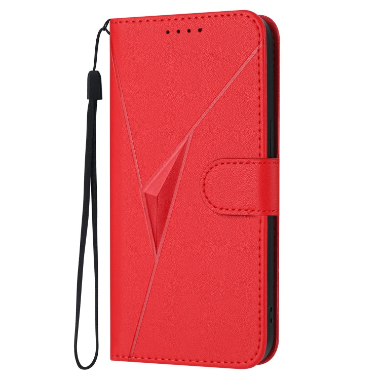 For Sharp Aquos R8 Pro SH-51D Triangle Pattern Buckle Clasp Leather Phone Case