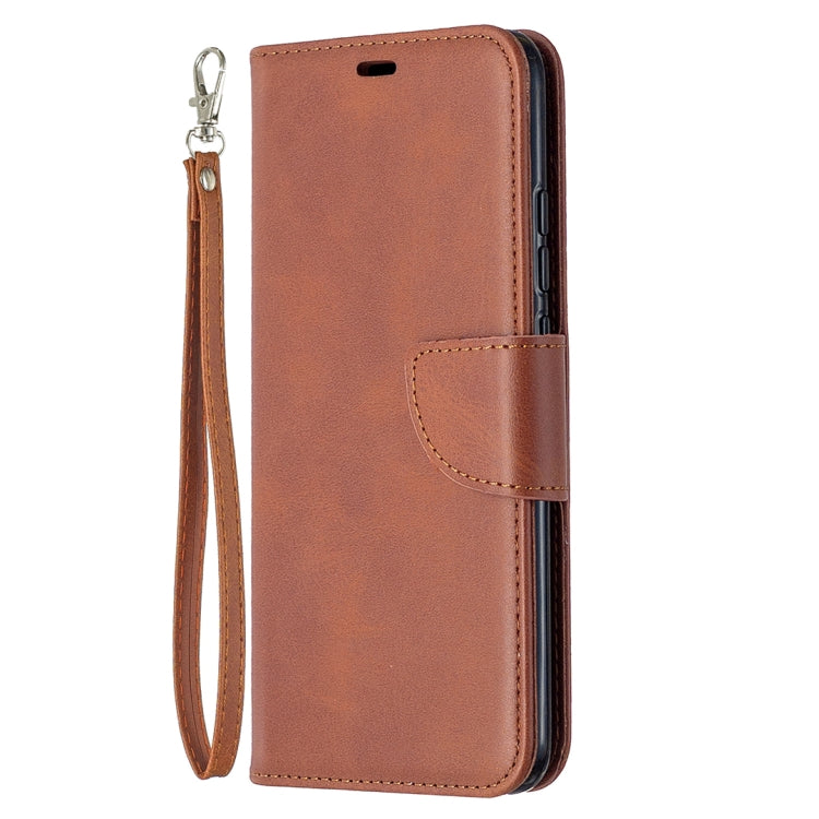 For Xiaomi Redmi 9A Retro Lambskin Texture Pure Color Horizontal Flip PU Leather Case with Holder & Card Slots & Wallet & Lanyard