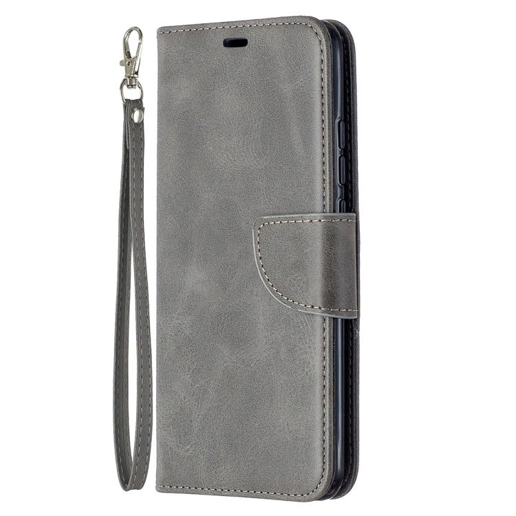 For Xiaomi Redmi 9A Retro Lambskin Texture Pure Color Horizontal Flip PU Leather Case with Holder & Card Slots & Wallet & Lanyard