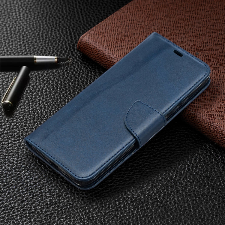 For Xiaomi Redmi 9A Retro Lambskin Texture Pure Color Horizontal Flip PU Leather Case with Holder & Card Slots & Wallet & Lanyard