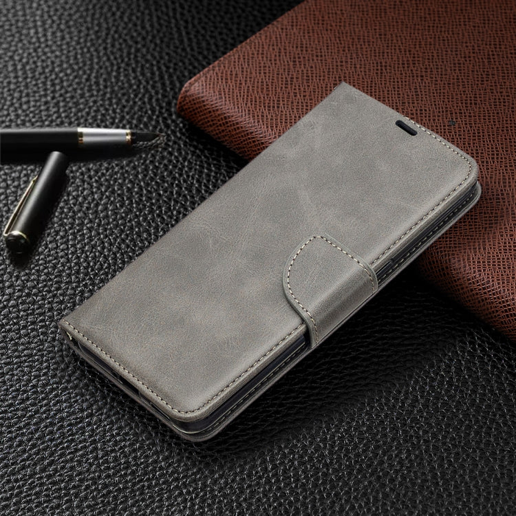 For OPPO Reno4 5G Retro Lambskin Texture Pure Color Horizontal Flip PU Leather Case with Holder & Card Slots & Wallet & Lanyard