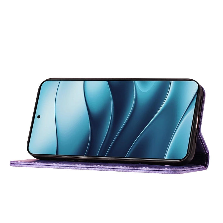 For Redmi Note 14 5G Butterfly Cat Embossing Flip Leather Phone Case