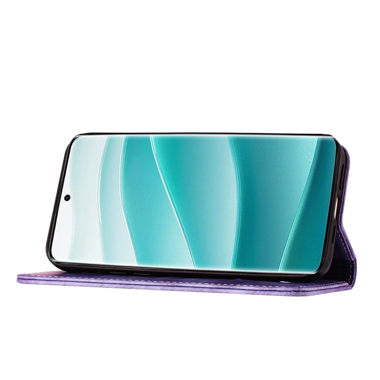 For Redmi Note 14 Pro 5G Butterfly Cat Embossing Flip Leather Phone Case