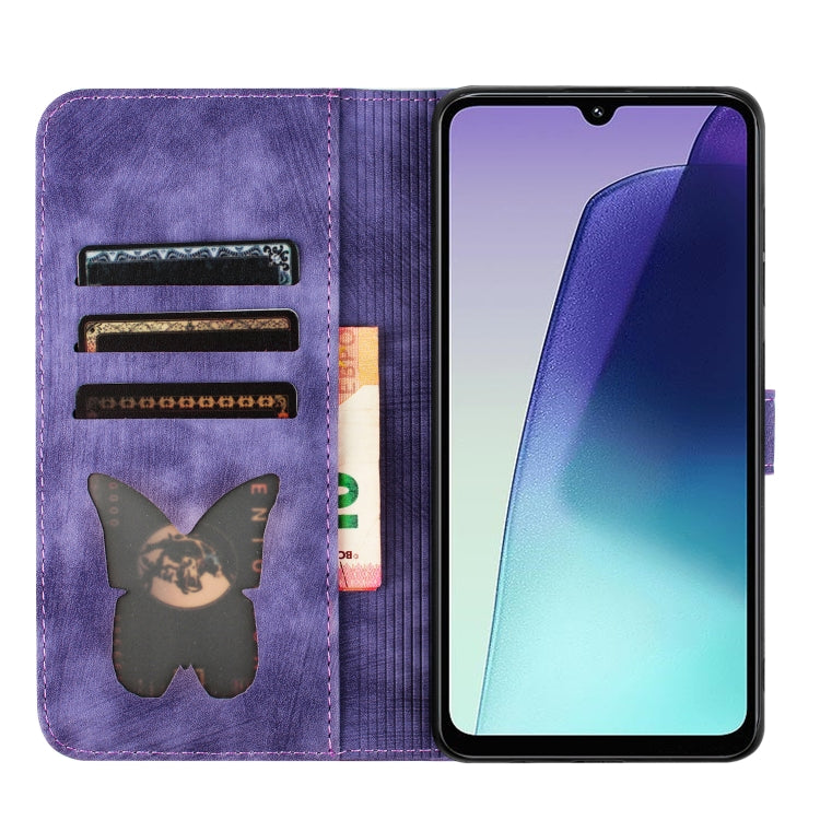 For Redmi 14C 4G Butterfly Cat Embossing Flip Leather Phone Case