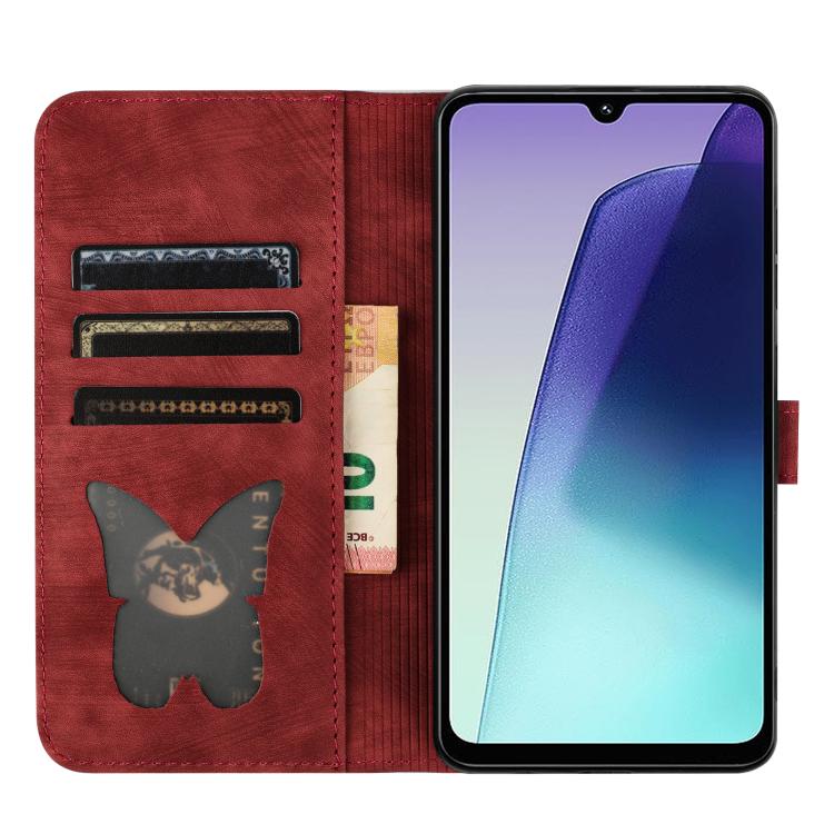 For Redmi A4 5G Butterfly Cat Embossing Flip Leather Phone Case