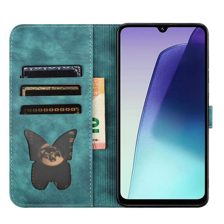 For Redmi A4 5G Butterfly Cat Embossing Flip Leather Phone Case