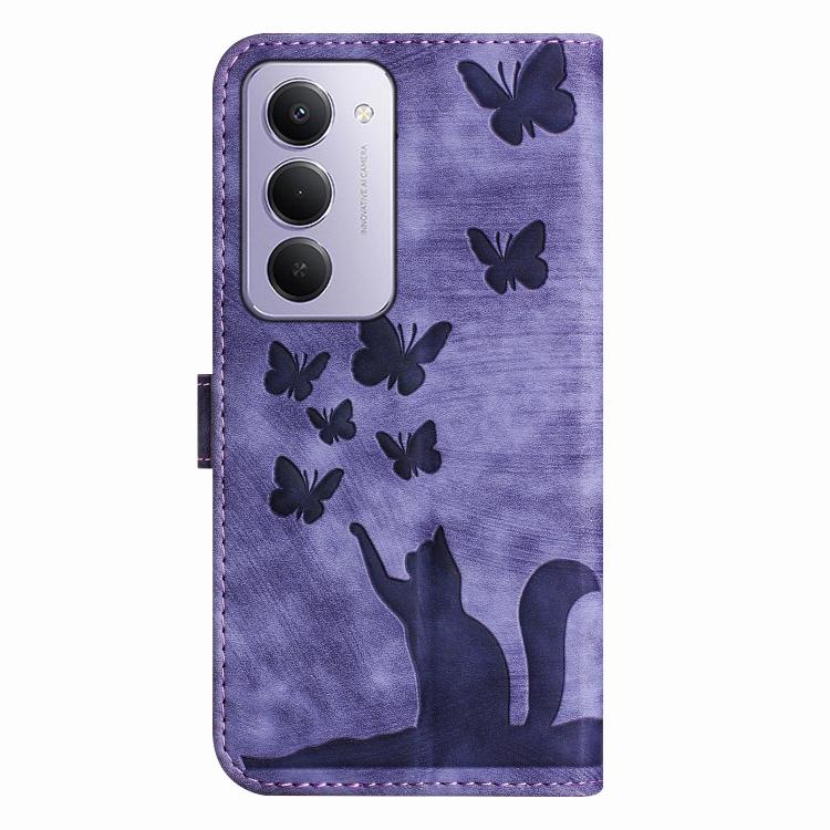 For Redmi 15 5G / 4G EU 171mm Butterfly Cat Embossing Flip Leather Phone Case