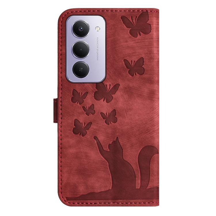 For Redmi 15 5G / 4G EU 171mm Butterfly Cat Embossing Flip Leather Phone Case