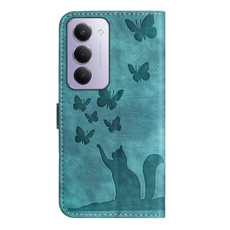For Redmi 15 5G / 4G EU 171mm Butterfly Cat Embossing Flip Leather Phone Case