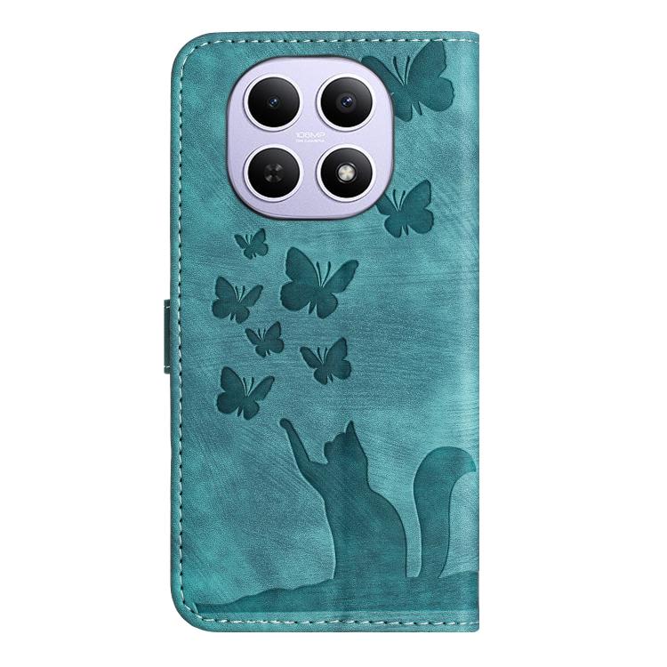 For Redmi Note 15 4G / 5G Global 164mm Butterfly Cat Embossing Flip Leather Phone Case