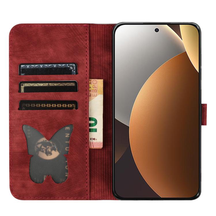 For Redmi Note 15 Pro 4G Global 163.2mm Butterfly Cat Embossing Flip Leather Phone Case
