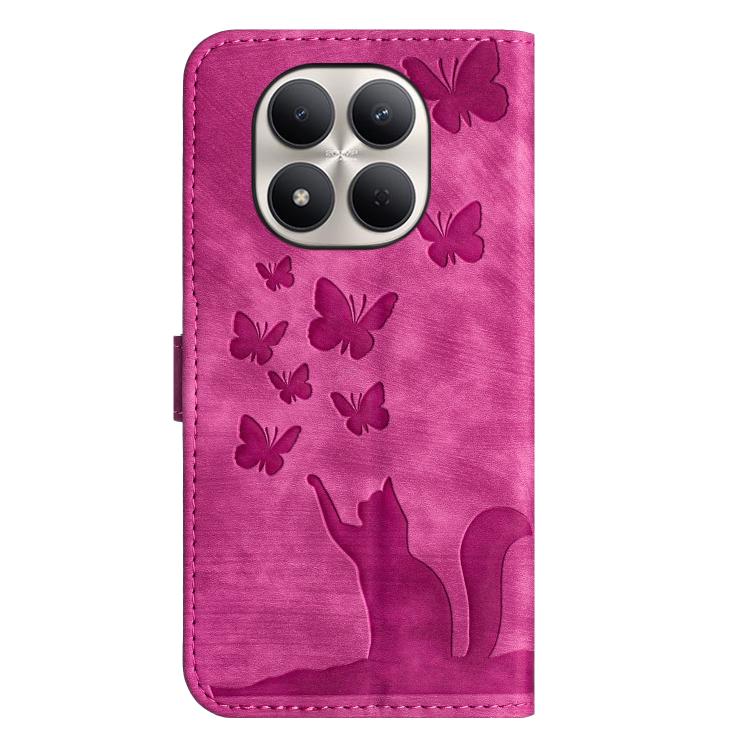 For Redmi Note 15 Pro 4G Global 163.2mm Butterfly Cat Embossing Flip Leather Phone Case