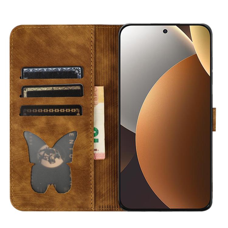 For Redmi Note 15 Pro 4G Global 163.2mm Butterfly Cat Embossing Flip Leather Phone Case