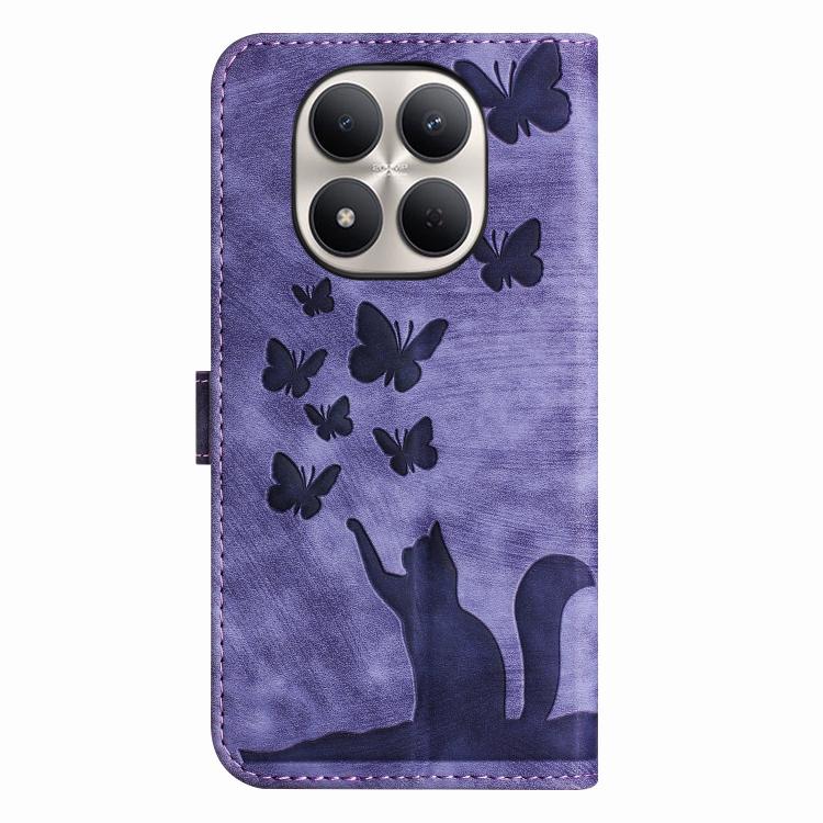 For Redmi Note 15 Pro+ 5G Global 163.3mm Butterfly Cat Embossing Flip Leather Phone Case
