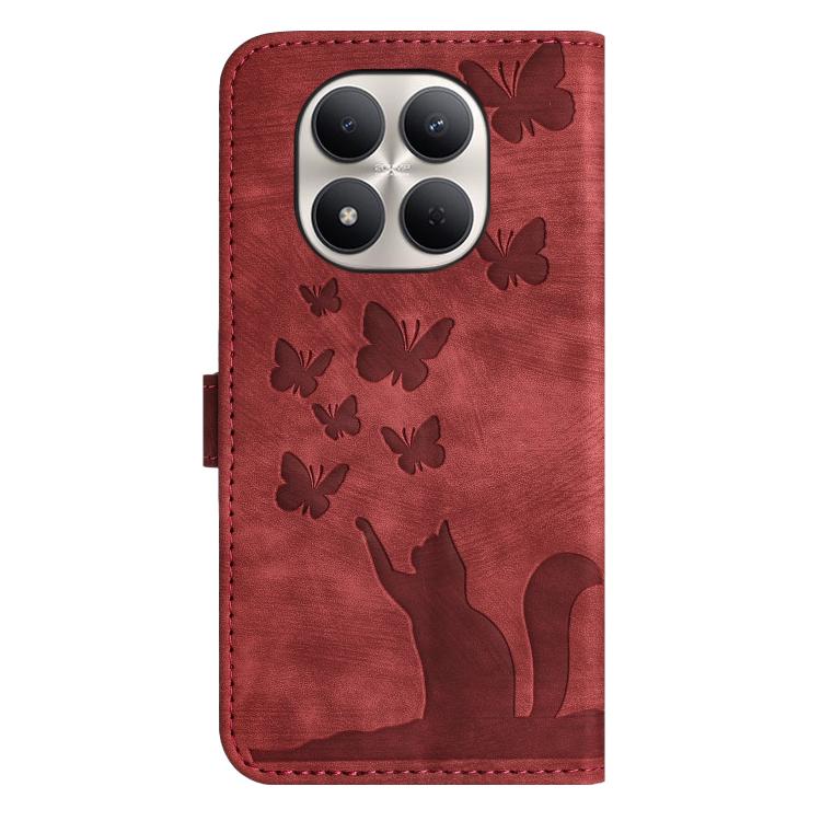 For Redmi Note 15 Pro+ 5G Global 163.3mm Butterfly Cat Embossing Flip Leather Phone Case