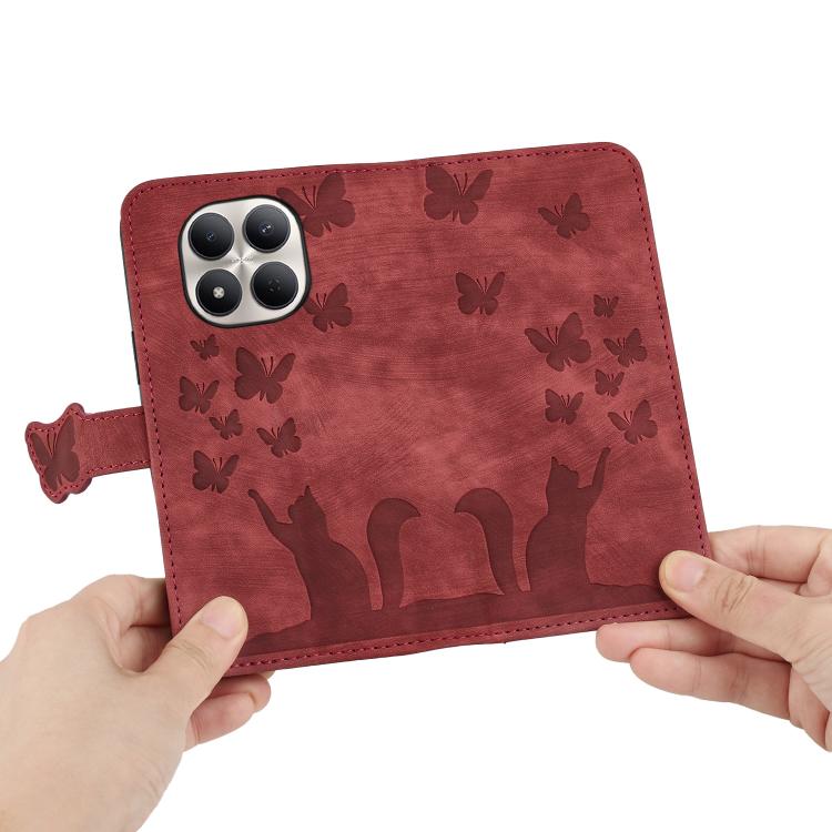 For Redmi Note 15 Pro+ 5G Global 163.3mm Butterfly Cat Embossing Flip Leather Phone Case