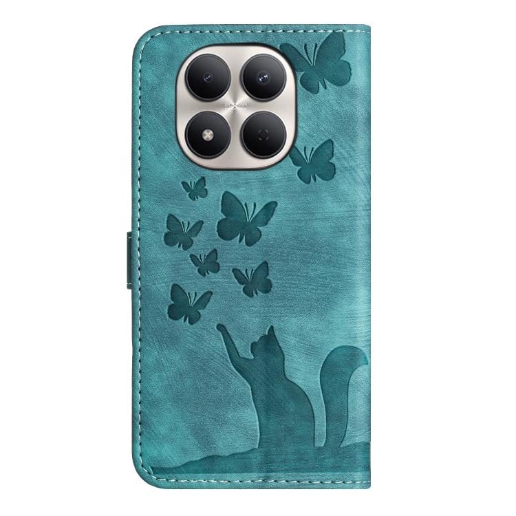 For Redmi Note 15 Pro+ 5G Global 163.3mm Butterfly Cat Embossing Flip Leather Phone Case