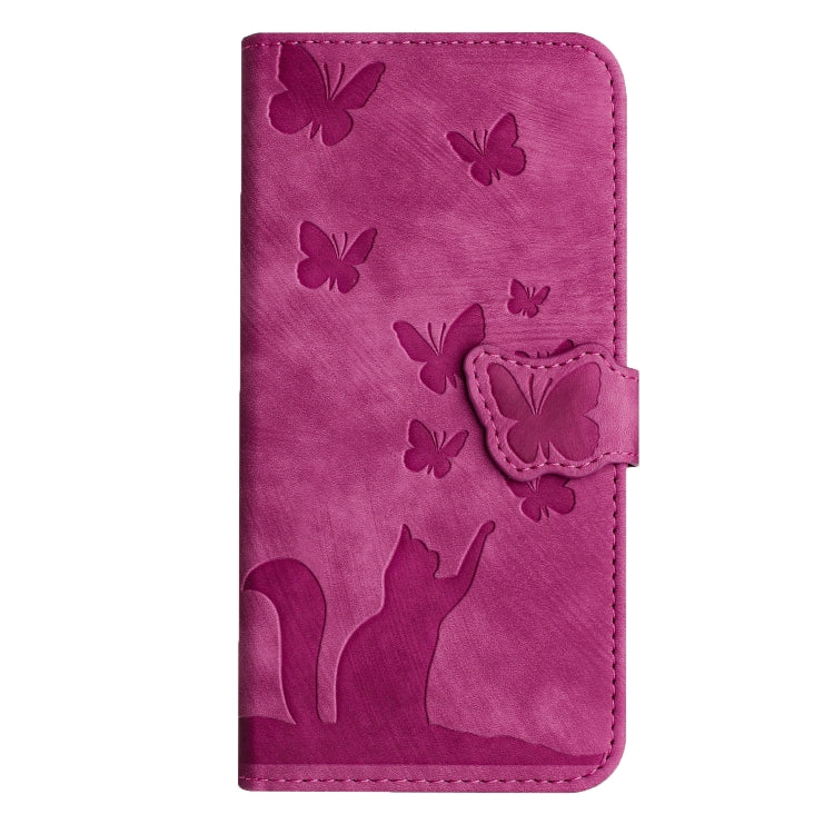 For Xiaomi 14T Pro Butterfly Cat Embossing Flip Leather Phone Case