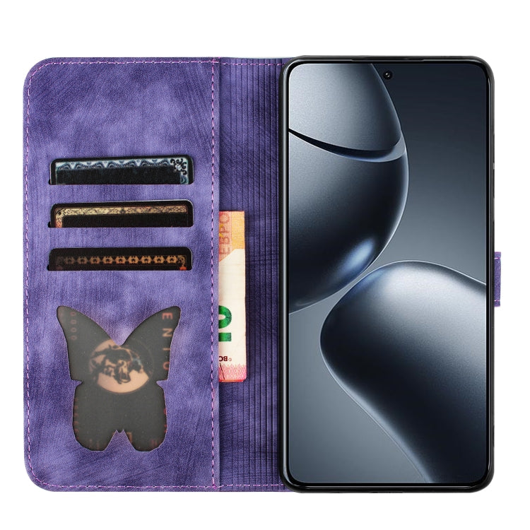 For Xiaomi 14T Butterfly Cat Embossing Flip Leather Phone Case