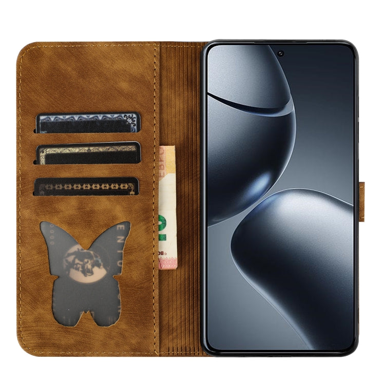 For Xiaomi 14T Butterfly Cat Embossing Flip Leather Phone Case