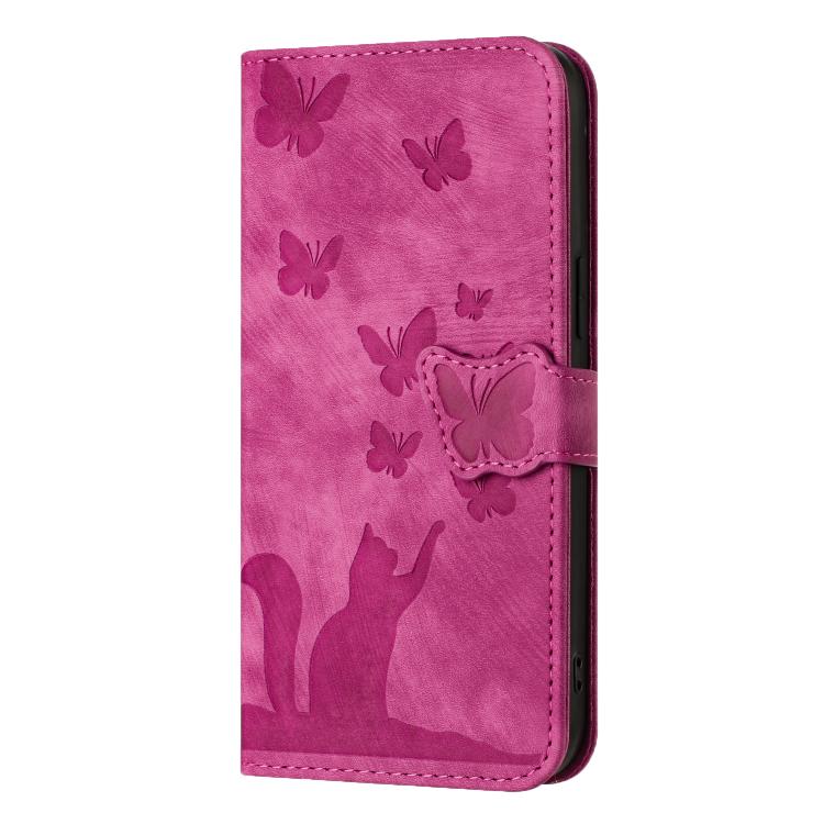 For Xiaomi Poco C75 Butterfly Cat Embossing Flip Leather Phone Case