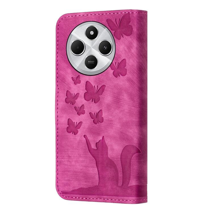 For Xiaomi Poco C75 Butterfly Cat Embossing Flip Leather Phone Case