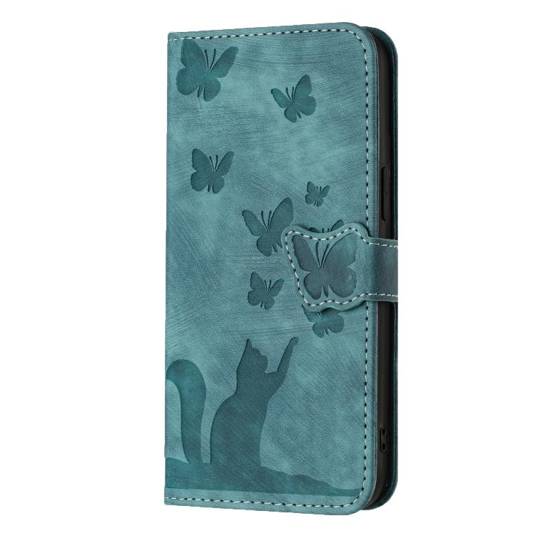For Xiaomi Poco C75 Butterfly Cat Embossing Flip Leather Phone Case