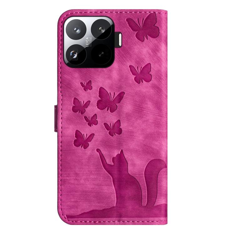 For Xiaomi 15T Pro 5G Butterfly Cat Embossing Flip Leather Phone Case