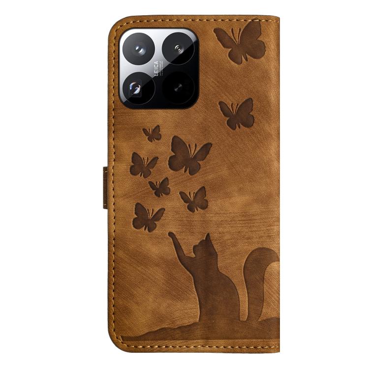 For Xiaomi 15T 5G Butterfly Cat Embossing Flip Leather Phone Case