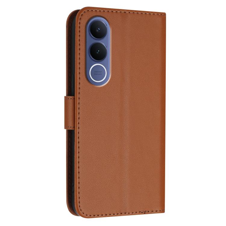 For vivo V70 FE 5G Triangle Pattern Buckle Clasp Leather Phone Case