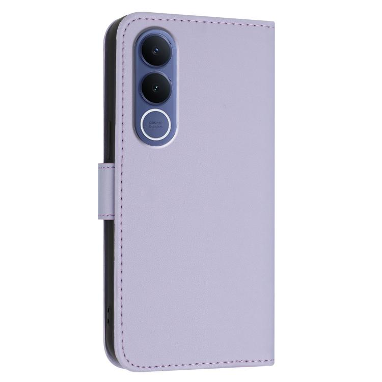 For vivo V70 FE 5G Triangle Pattern Buckle Clasp Leather Phone Case