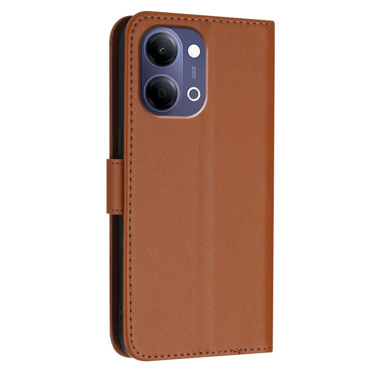 For vivo Y21 5G 2026 / Y05 4G Triangle Pattern Buckle Clasp Leather Phone Case