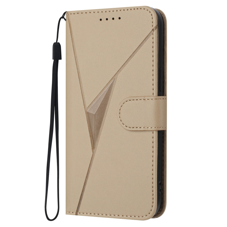 For Motorola Moto E13 Triangle Pattern Buckle Clasp Leather Phone Case