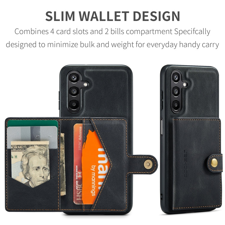 For Samsung Galaxy A16 5G JEEHOOD J01 Retro Magnetic Detachable Wallet Phone Case