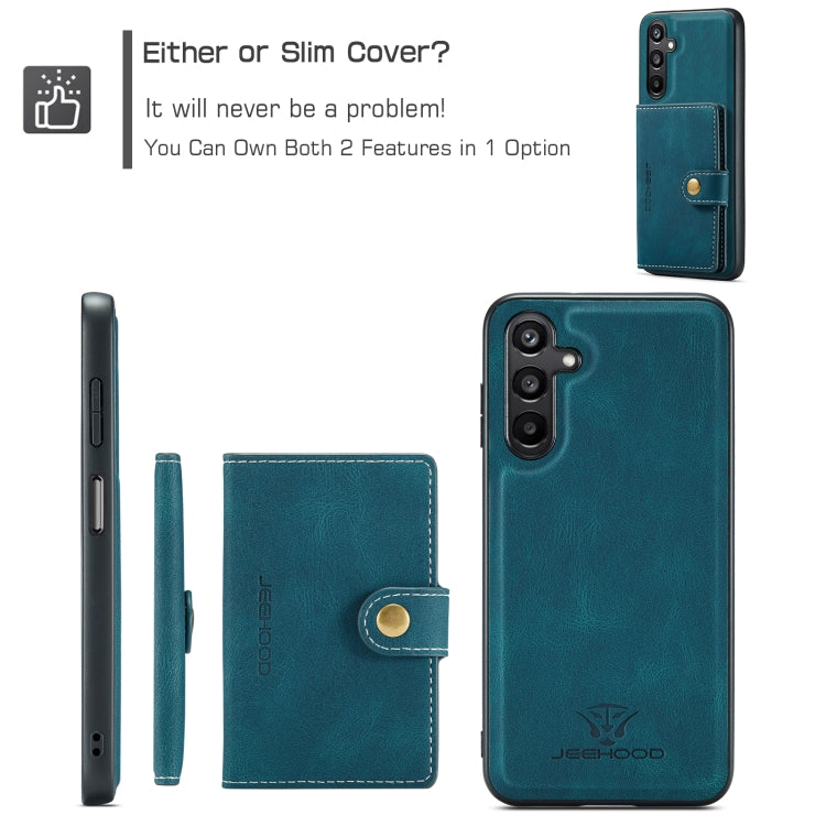 For Samsung Galaxy A16 5G JEEHOOD J01 Retro Magnetic Detachable Wallet Phone Case