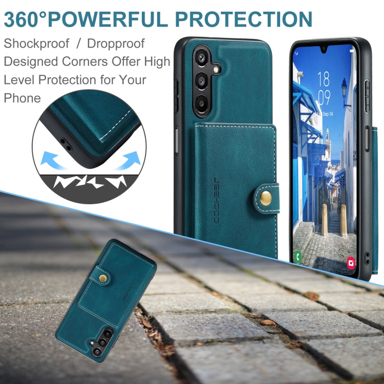 For Samsung Galaxy A16 5G JEEHOOD J01 Retro Magnetic Detachable Wallet Phone Case