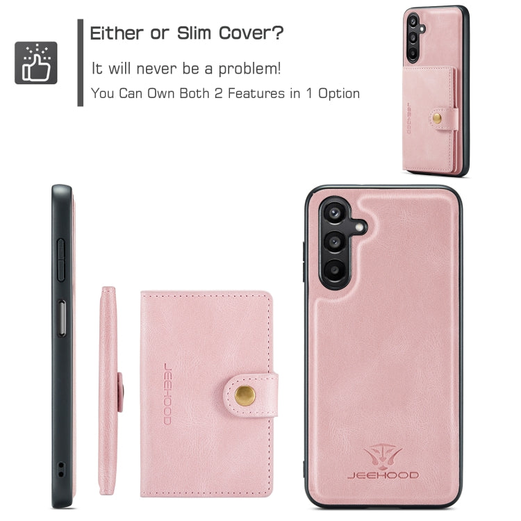 For Samsung Galaxy A16 5G JEEHOOD J01 Retro Magnetic Detachable Wallet Phone Case