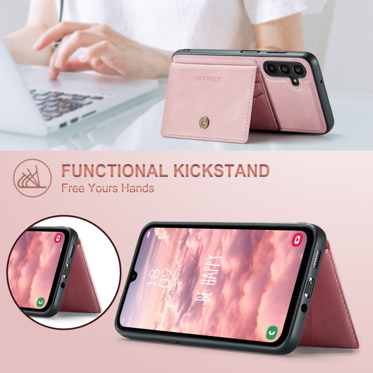 For Samsung Galaxy A16 5G JEEHOOD J01 Retro Magnetic Detachable Wallet Phone Case