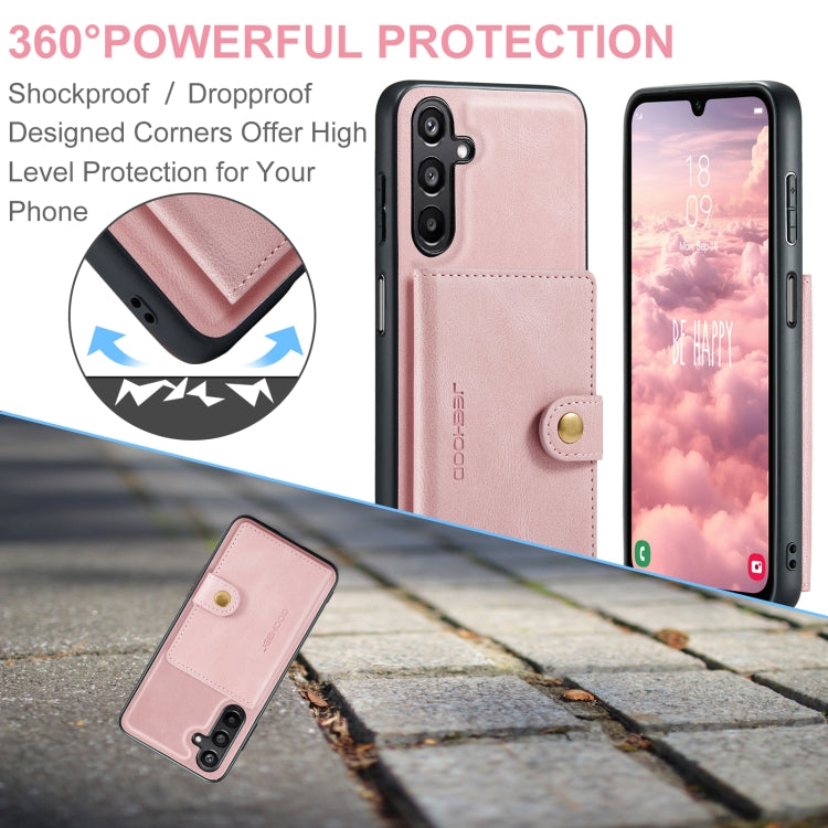 For Samsung Galaxy A16 5G JEEHOOD J01 Retro Magnetic Detachable Wallet Phone Case