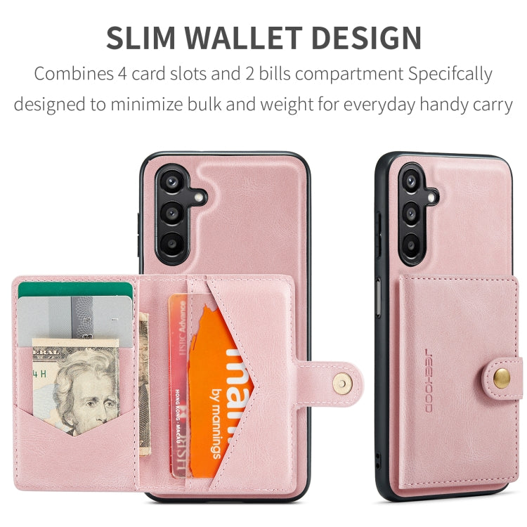 For Samsung Galaxy A16 5G JEEHOOD J01 Retro Magnetic Detachable Wallet Phone Case