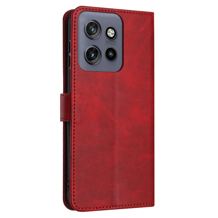 For Motorola Edge 50 Neo Solid Calf Texture Flip Leather Phone Case