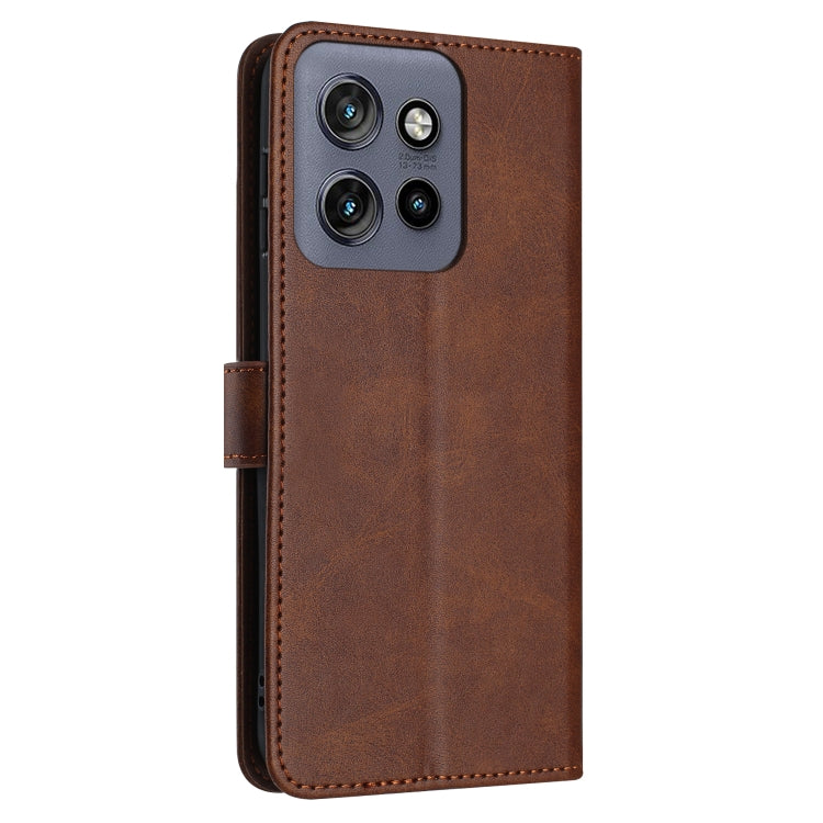 For Motorola Edge 50 Neo Solid Calf Texture Flip Leather Phone Case