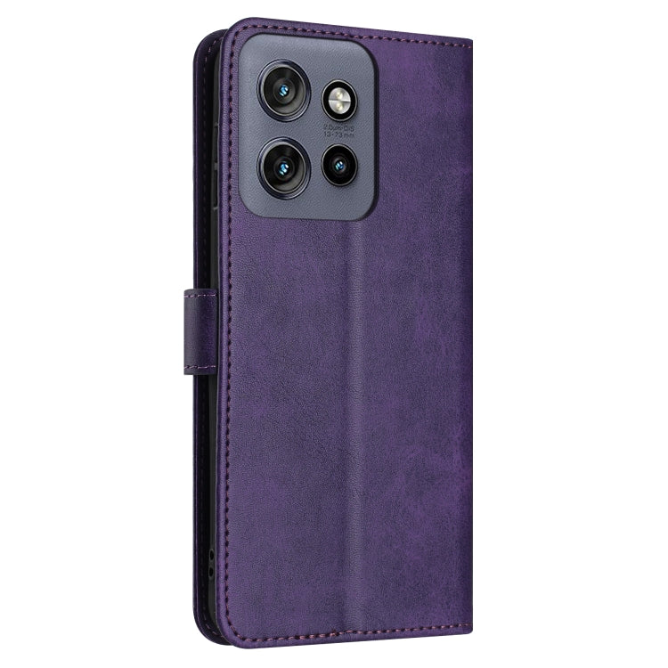 For Motorola Edge 50 Neo Solid Calf Texture Flip Leather Phone Case