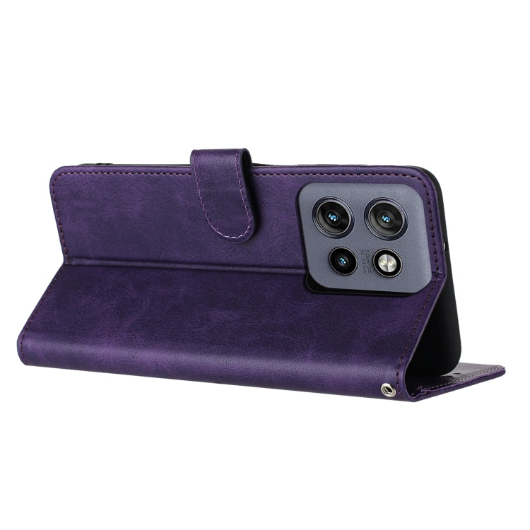 For Motorola Edge 50 Neo Solid Calf Texture Flip Leather Phone Case